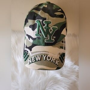 New York Baseball Cap Adjustable City Hunter Camouflaged